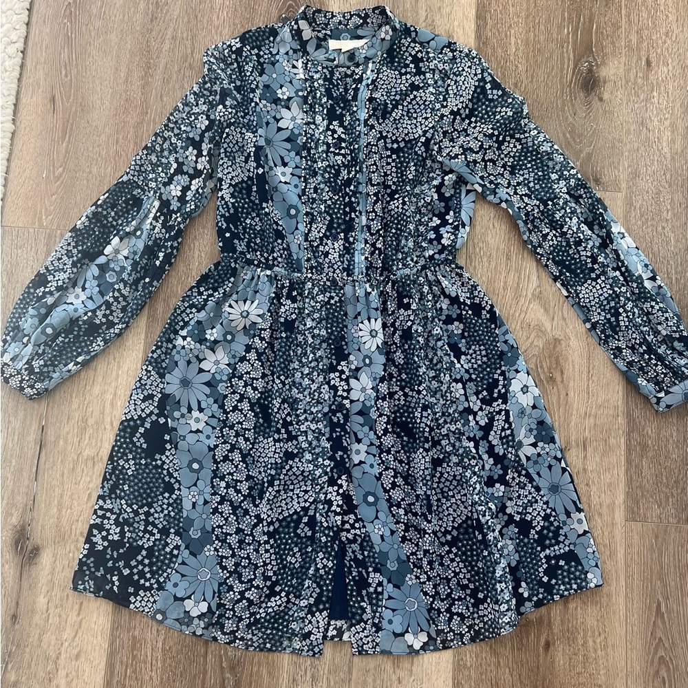 Michael Kors blue floral dress